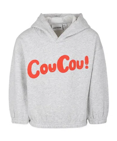 Mini Rodini Hooded Sweater In White