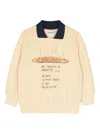 Mini Rodini Illustration-print Organic Cotton Sweatshirt In Yellow