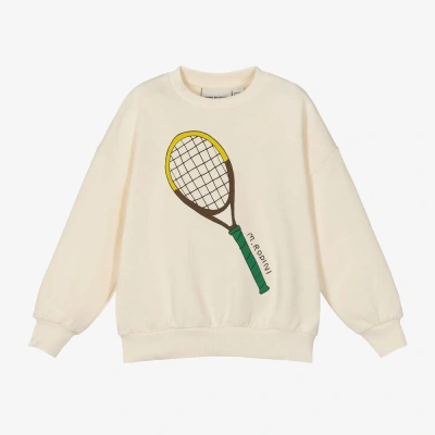Mini Rodini Kids' Ivory Organic Cotton Tennis Sweatshirt