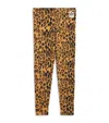 Mini Rodini Jersey Leopard Leggings In Brown