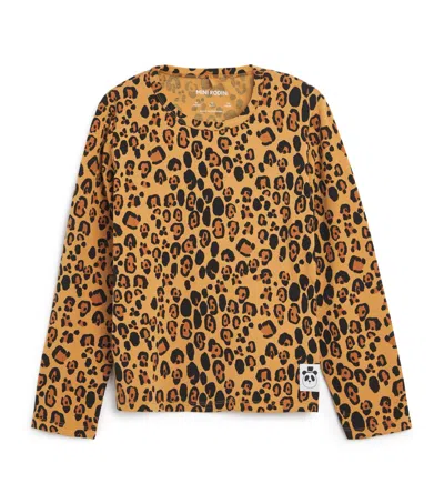 Mini Rodini Kids' Jersey Leopard Long-sleeve T-shirt In Animal Print