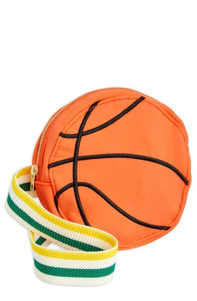 Mini Rodini Kids' Basketball Belt Bag In Orange Multi