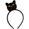 Mini Rodini Girls Fluffy Cat Headband In Black