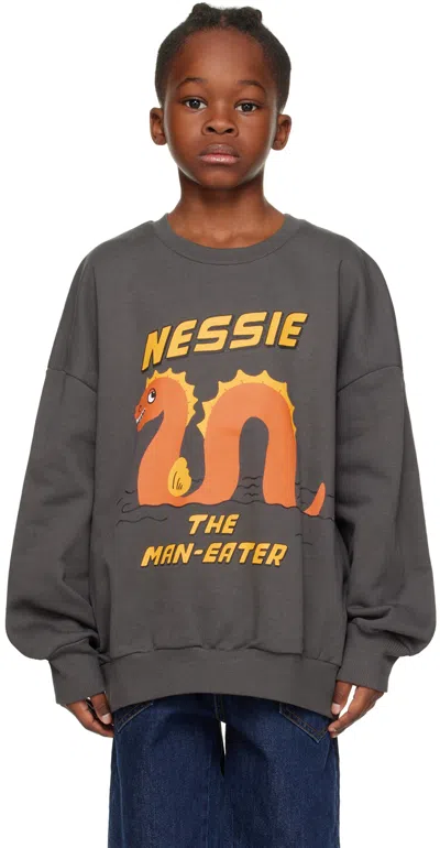 Mini Rodini Kids Black 'nessie' Sweatshirt In 99 Black