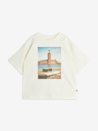 Mini Rodini Kids City Hall T-shirt In Ivory
