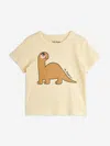 Mini Rodini Kids Dino Regular T-shirt In Neutral