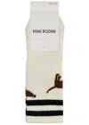 Mini Rodini Kids Dog Cotton-blend Anti-slip Socks In White