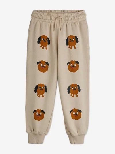 Mini Rodini Kids Doggies Joggers In Brown