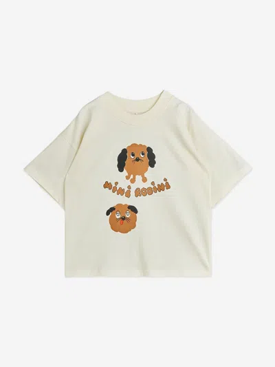 Mini Rodini Kids Doggies T-shirt In Brown