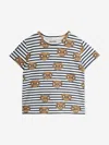 Mini Rodini Kids E.t. Stripe Aop T-shirt In Multi