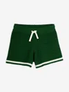 Mini Rodini Kids Lizard Patch Crochet Knit Shorts In Green
