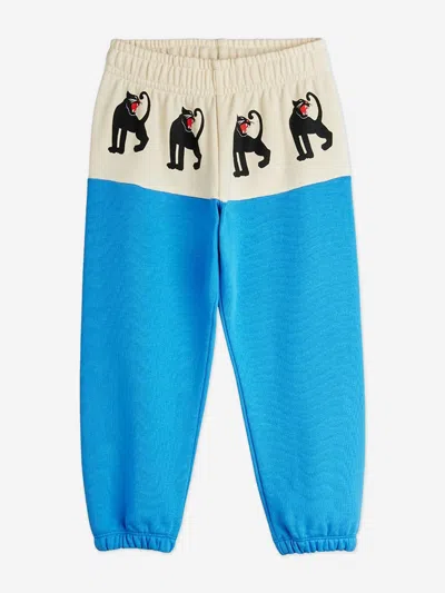 Mini Rodini Kids Panther Panel Joggers In Brown
