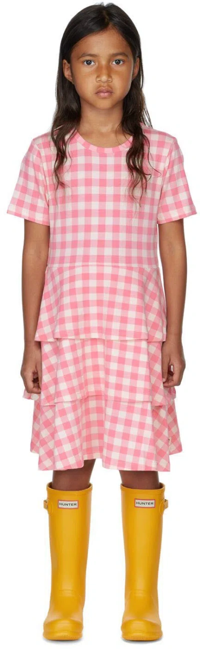Mini Rodini Kids Pink Gingham Check Minidress