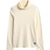 Mini Rodini Kids' Rib Stretch Modal Turtleneck In White