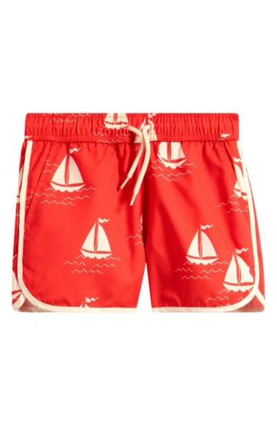 Mini Rodini Kids' Sail Boats Swim Trunks