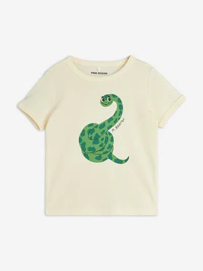 Mini Rodini Kids Snake Print T-shirt In White