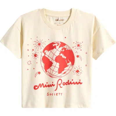 Mini Rodini Kids' Society Organic Cotton Graphic T-shirt