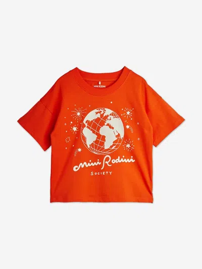 Mini Rodini Kids Society T-shirt In White