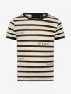 Mini Rodini Kids Striped Cotton T-shirt 1 - 3 Mths White In White
