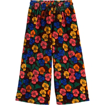 Mini Rodini Kids' Violas Velour Trousers In Black