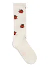 Mini Rodini Ladybug Pattern Socks In White