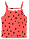 Mini Rodini Ladybug-pattern Top In Red