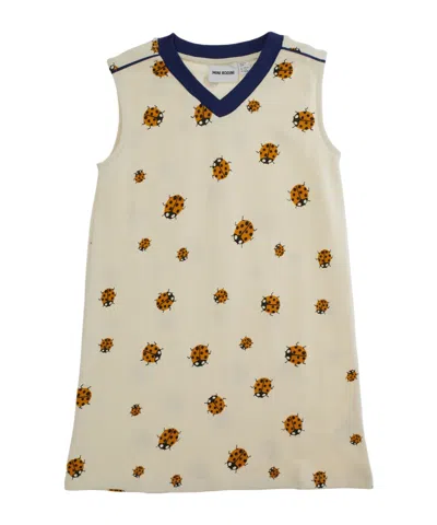 Mini Rodini Kids' Ladybug Sweatdress In White
