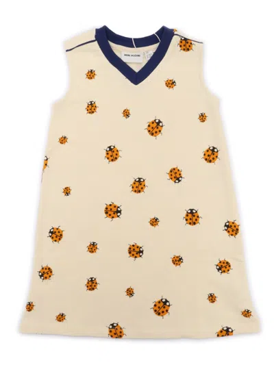 Mini Rodini Ladybugs Aop Sweatdress In White