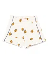 Mini Rodini Ladybugs Track Shorts In Neutrals