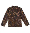 Mini Rodini Brown T-shirt Pour Fille Avec Leopard Print In Brown