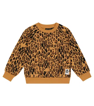 MINI RODINI LEOPARD-PRINT COTTON SWEATSHIRT