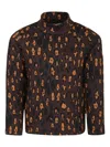Mini Rodini Brown T-shirt Pour Fille Avec Leopard Print In Brown