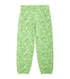 Mini Rodini Leopard Sweatpants In Green