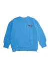 Mini Rodini Dog Embroidered Cotton Jersey Sweatshirt In Blue