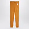 Mini Rodini Light Brown Modal Leggings In Orange