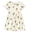 Mini Rodini Lingonberries Cotton Dress In Offwhite