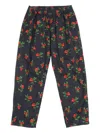 Mini Rodini Lingonberry-print Trousers In Black