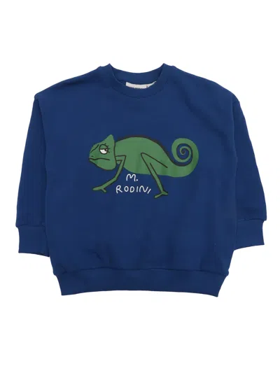 Mini Rodini Lizard Sp Sweatshirt In Blue