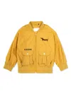 Mini Rodini Logo-embroidered Jacket In Neutrals