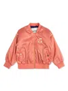 Mini Rodini Logo-embroidered Jacket In Pink