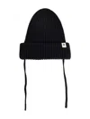 Mini Rodini Logo-patch Beanie In Black