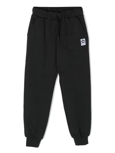 Mini Rodini Kids' Logo-patch Track Trousers In Black