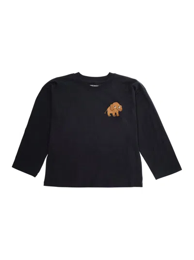 Mini Rodini Mammoth Long Sleeve T-shirt In Black
