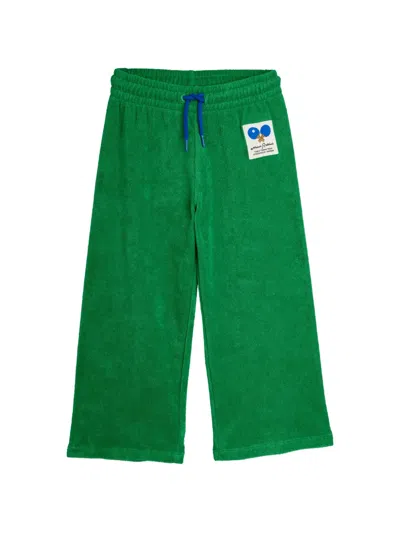 Mini Rodini Kids' Logo-patch Track Pants In Green