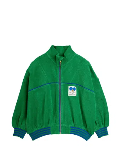 Mini Rodini Kids' Logo-patch Zip-up Sweater In Multi