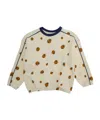 Mini Rodini Ladybugs Cotton Jersey Sweatshirt In Nude
