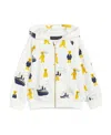 Mini Rodini Long-sleeved Hooded Sweater In White