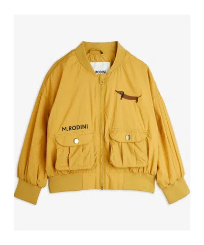 Mini Rodini Long-sleeved Jacket In Yellow