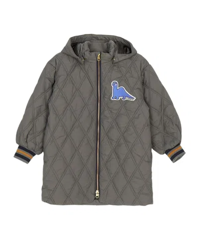 Mini Rodini Long-sleeved Hooded Cotton Jacket In Multi
