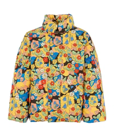 Mini Rodini Long-sleeved Padded Jacket In Multi